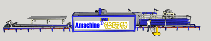 小型铝材喷涂木纹一体机